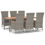 Set comedor jardín 7 pzas y cojines ratán sintético gris de , Conjuntos de jardín - Ref: Foro24-3157552, Precio: 962,25 €, De...