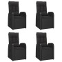 Set de muebles jardín 5 pzas con cojines ratán sintético negro de , Conjuntos de jardín - Ref: Foro24-3157600, Precio: 784,53...