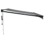 Toldo retráctil automático gris antracita 4x3 m de , Toldos - Ref: Foro24-3154513, Precio: 374,58 €, Descuento: %