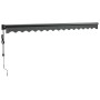 Toldo retráctil automático gris antracita 4x3 m de , Toldos - Ref: Foro24-3154513, Precio: 374,58 €, Descuento: %