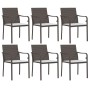 Juego comedor jardín 7 piezas y cojines ratán sintético y acero de , Conjuntos de jardín - Ref: Foro24-3186965, Precio: 486,7...