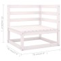 Juego de muebles de jardín 9 pzas y cojines madera maciza pino de vidaXL, Conjuntos de jardín - Ref: Foro24-3076770, Precio: ...