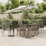 Set comedor jardín 7 pzas y cojines ratán sintético negro gris de , Conjuntos de jardín - Ref: Foro24-3185105, Precio: 559,65...