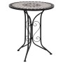Mesa bistro de mosaico cerámica gris 60 cm de , Mesas de jardín - Ref: Foro24-46715, Precio: 128,44 €, Descuento: %