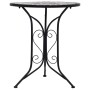 Mesa bistro de mosaico cerámica gris 60 cm de , Mesas de jardín - Ref: Foro24-46715, Precio: 128,44 €, Descuento: %