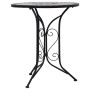 Mesa bistro de mosaico cerámica gris 60 cm de , Mesas de jardín - Ref: Foro24-46715, Precio: 128,44 €, Descuento: %