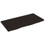 Encimera baño madera maciza tratada marrón oscuro 80x40x2 cm de , Encimeras - Ref: Foro24-3156212, Precio: 47,24 €, Descuento...