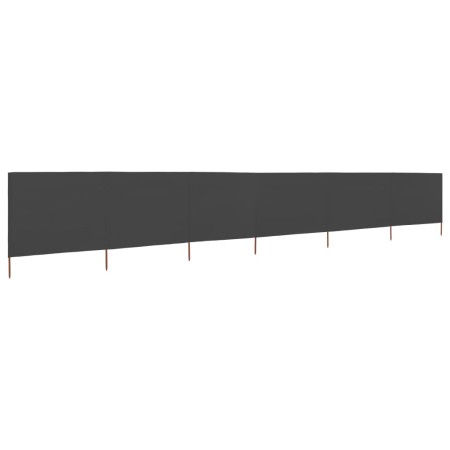 Paravientos de playa de 6 paneles de tela 800x80 cm gris de , Sombrillas - Ref: Foro24-44545, Precio: 63,43 €, Descuento: %