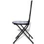 Sillas de jardín bistró plegables 2 uds cerámica azul y blanco de , Sillas de jardín - Ref: Foro24-41531, Precio: 152,27 €, D...
