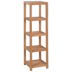 Estantería de baño 4 niveles madera teca maciza 42x42x165 cm de , Librerías y estanterías - Ref: Foro24-246500, Precio: 144,8...