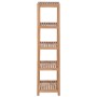Estantería de baño 4 niveles madera teca maciza 42x42x165 cm de , Librerías y estanterías - Ref: Foro24-246500, Precio: 144,8...