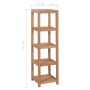 Estantería de baño 4 niveles madera teca maciza 42x42x165 cm de , Librerías y estanterías - Ref: Foro24-246500, Precio: 144,8...