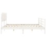 Estructura de cama con cabecero madera maciza blanco 200x200cm de vidaXL, Camas y somieres - Ref: Foro24-3195307, Precio: 159...