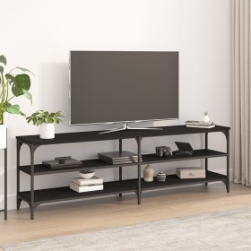 Mueble de TV madera contrachapada negro 160x30x50 cm de , Muebles TV - Ref: Foro24-826749, Precio: 69,70 €, Descuento: -5%%