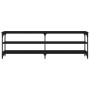 Mueble de TV madera contrachapada negro 160x30x50 cm de , Muebles TV - Ref: Foro24-826749, Precio: 69,70 €, Descuento: -5%%