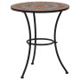 Mesa bistró de mosaico cerámica naranja/gris 60 cm de , Mesas de jardín - Ref: Foro24-46717, Precio: 90,64 €, Descuento: %