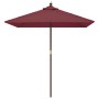 Sombrilla de jardín poste de madera rojo burdeos 198x198x231 cm de , Sombrillas - Ref: Foro24-363187, Precio: 48,38 €, Descue...
