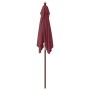 Sombrilla de jardín poste de madera rojo burdeos 198x198x231 cm de , Sombrillas - Ref: Foro24-363187, Precio: 48,38 €, Descue...