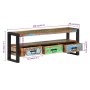 Mueble de TV madera maciza reciclada 120x30x45 cm de , Muebles TV - Ref: Foro24-351671, Precio: 210,66 €, Descuento: -5%%