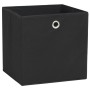 Cajas de almacenaje 4 uds tela no tejida negro 28x28x28 cm de , Cestas para almacenaje - Ref: Foro24-325187, Precio: 22,65 €,...