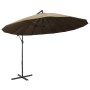 Sombrilla colgante con palo de aluminio taupe 3 m de , Sombrillas - Ref: Foro24-47223, Precio: 131,16 €, Descuento: %