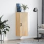 Armario de pared roble Sonoma 34,5x34x90 cm de , Aparadores - Ref: Foro24-828855, Precio: 52,68 €, Descuento: %
