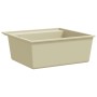 Fregadero de cocina con rebosadero granito beige de , Fregaderos - Ref: Foro24-147063, Precio: 169,33 €, Descuento: -5%%
