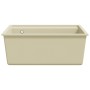 Fregadero de cocina con rebosadero granito beige de , Fregaderos - Ref: Foro24-147063, Precio: 169,33 €, Descuento: -5%%