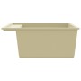 Fregadero de cocina con rebosadero granito beige de , Fregaderos - Ref: Foro24-147063, Precio: 169,33 €, Descuento: -5%%