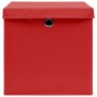 Cajas de almacenaje con tapas 4 uds rojo 28x28x28 cm de , Cestas para almacenaje - Ref: Foro24-325220, Precio: 31,42 €, Descu...