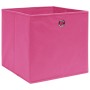 Cajas de almacenaje 4 uds tela no tejida rosa 28x28x28 cm de , Cestas para almacenaje - Ref: Foro24-325203, Precio: 22,65 €, ...