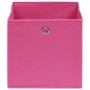 Cajas de almacenaje 4 uds tela no tejida rosa 28x28x28 cm de , Cestas para almacenaje - Ref: Foro24-325203, Precio: 22,65 €, ...