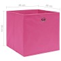 Cajas de almacenaje 4 uds tela no tejida rosa 28x28x28 cm de , Cestas para almacenaje - Ref: Foro24-325203, Precio: 22,65 €, ...