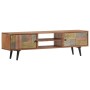 Mueble de TV madera maciza de acacia 140x30x40 cm de , Muebles TV - Ref: Foro24-247682, Precio: 323,25 €, Descuento: -5%%