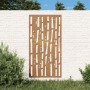Adorno de pared de jardín acero corten diseño bambú 105x55 cm de , Carteles, copias y arte visual - Ref: Foro24-824481, Preci...