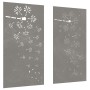 Adorno pared jardín 2 uds acero corten diseño flores 105x55 cm de , Carteles, copias y arte visual - Ref: Foro24-824495, Prec...