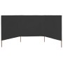 Paravientos de playa de 3 paneles tela gris antracita 400x160cm de , Sombrillas - Ref: Foro24-47150, Precio: 59,87 €, Descuen...