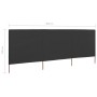 Paravientos de playa de 3 paneles tela gris antracita 400x160cm de , Sombrillas - Ref: Foro24-47150, Precio: 59,87 €, Descuen...