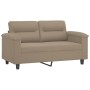 Juego de sofás con cojines 3 piezas tela microfibra taupe de , Sofás - Ref: Foro24-3202296, Precio: 874,95 €, Descuento: -5%%