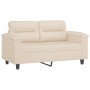Juego de sofás con cojines 3 piezas tela microfibra beige de , Sofás - Ref: Foro24-3202307, Precio: 862,86 €, Descuento: -5%%