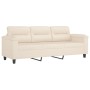 Juego de sofás con cojines 3 piezas tela microfibra beige de , Sofás - Ref: Foro24-3202307, Precio: 862,86 €, Descuento: -5%%