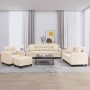 Juego de sofás con cojines 4 piezas tela microfibra beige de , Sofás - Ref: Foro24-3202313, Precio: 881,39 €, Descuento: -5%%