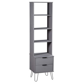 Estantería New York madera maciza de pino gris de , Librerías y estanterías - Ref: Foro24-321142, Precio: 80,88 €, Descuento: %