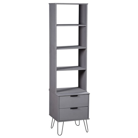 Estantería New York madera maciza de pino gris de , Librerías y estanterías - Ref: Foro24-321142, Precio: 80,88 €, Descuento: %