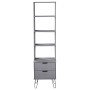 Estantería New York madera maciza de pino gris de , Librerías y estanterías - Ref: Foro24-321142, Precio: 80,88 €, Descuento: %