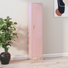 Armario taquilla de acero rosa 35x46x180 cm de , Taquillas y armarios de almacenamiento - Ref: Foro24-336256, Precio: 194,54 ...