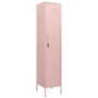 Armario taquilla de acero rosa 35x46x180 cm de , Taquillas y armarios de almacenamiento - Ref: Foro24-336256, Precio: 194,54 ...