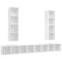 Muebles de salón de pared 4 piezas madera de ingeniería blanco de , Muebles TV - Ref: Foro24-3079889, Precio: 228,41 €, Descu...