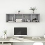 Mueble TV pared madera contrachapada hormigón 37x37x142,5 cm de , Muebles TV - Ref: Foro24-805493, Precio: 61,15 €, Descuento: %