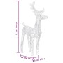 Reno y trineo adorno navideño 160 LEDs acrílico 130 cm de , Luces de Navidad - Ref: Foro24-328522, Precio: 95,67 €, Descuento: %